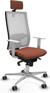 Sedia da ufficio Piqueras y Crespo, modello 4B086G2, colore marrone