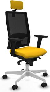 Sedia da ufficio Piqueras y Crespo 2D026N2, colore giallo