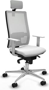 Sedia da ufficio Piqueras y Crespo, modello 4B086N2, colore bianco
