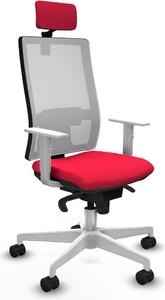 Sedia da ufficio Piqueras y Crespo, modello 4B026N2, colore rosso