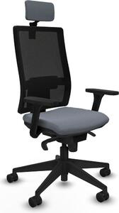 Sedia da ufficio Piqueras y Crespo, modello 3D066N2, colore grigio