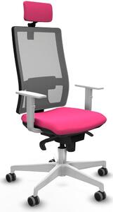 Sedia da ufficio Piqueras y Crespo, modello 4B026G2, colore rosa