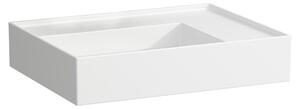 LAUFEN Kartell lavabo, sans trou pour robinet, sans trop-plein, tablette à droite, 600x460mm, H8103344001121, H8103344001121