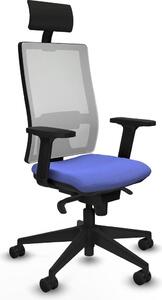 Sedia da ufficio Piqueras y Crespo, modello 2D066N1, colore azzurro chiaro