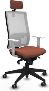 Sedia da ufficio Piqueras y Crespo, modello 4B066G2, colore marrone