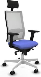 Sedia da ufficio Piqueras y Crespo 2D026N1, colore azzurro chiaro