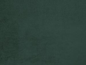 Divano Verde Rivestimento in Tessuto con Gambe di colore Argento 3 Posti Glam salotto Beliani