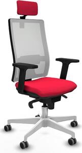 Sedia da ufficio Piqueras y Crespo 2D026G2, colore rosso