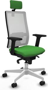 Sedia da ufficio Piqueras y Crespo modello 2D026N2, colore verde