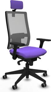Sedia da ufficio Piqueras y Crespo, modello 3D066G2, colore lilla