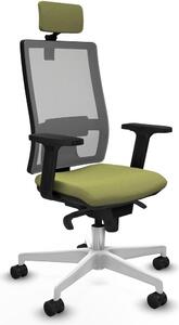 Sedia da ufficio Piqueras y Crespo modello 2D026N2, colore verde