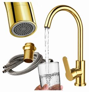 Granitan - Miscelatore cucina - Rubinetto cucina - Miscelatore lavello oro - PRESTIGE