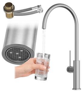 Granitan - Miscelatore cucina - Rubinetto cucina altezza 42,4 cm - Cromato - girevole 360° - SLIM