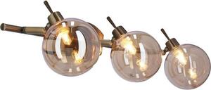 Faretto da soffitto LENTINI - 3xG9, 40W, patina / ambra