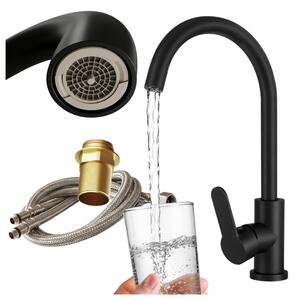 Granitan - Miscelatore cucina - Rubinetto cucina - Miscelatore lavello nero - PRESTIGE