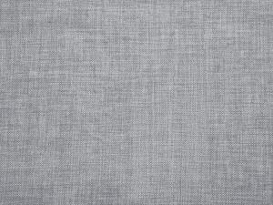 Copri Letto Tessuto Grigio Chiaro per Letto 160 x 200 cm Sfoderabile Lavabile Beliani