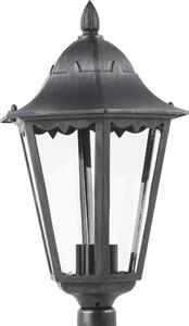 Lampione da giardino Monza H120 cm, E27 in alluminio, nero IP44 INSPIRE