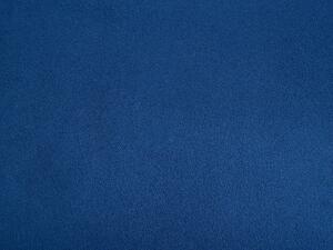 Chaise longue Rivestimento in velluto blu Gambe in legno scuro versione destra Retro Beliani