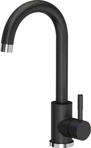 VBChome Rubinetto per lavello nero girevole a 360° Granito maculato Rubinetto Rubinetto per cucina Rubinetto monocomando per lavello Rubinetto miscelatore per lavello Rubinetto per lavandino per cucina e bagno