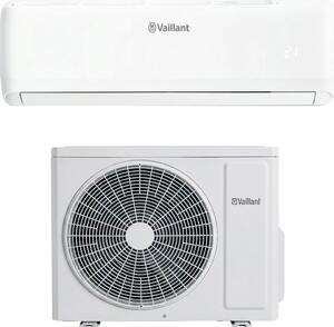 Vaillant Climatizzatore 12000 Btu Inverter Monosplit Condizionatore con Pompa di Calore Classe A++/A+ Gas R32 Wi-Fi (Unit Interna + Unit Esterna)