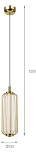 Lampadario LED su cavo BONNIE LED/15W/230V 3000K oro