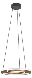Eglo 901826 - Lampada a sospensione dimmerabile a cavo MEZZOMONTE 2xLED/20W/230V bronzo + telecomando