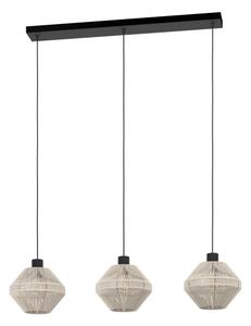 Eglo 44001 - Lampadario a sospensione con cavo MIDSUMER 3xE27/40W/230V crema