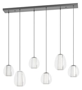 Eglo 390459 - Lampadario LED dimmerabile MENORCA 2xLED/7W/230V + 4xLED/5,5W+6xLED/1,6W cromato