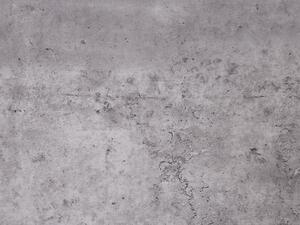 Tavolo da pranzo effetto cemento 160 x 90 cm gambe in metallo Nero cucina industriale Beliani