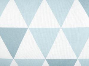Set di 2 cuscini da esterno in poliestere bianco/azzurro 40 x 70 cm motivo a triangoli Beliani