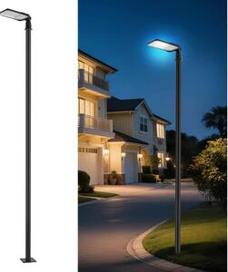 Brilagi-LED Lampione da esterno con palo e cavo 4 m URBANLIGHT LED/100W/230V nero IP65