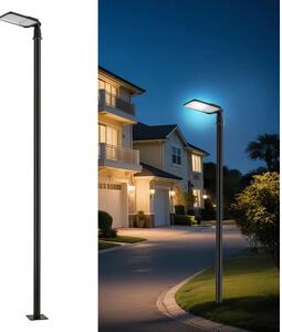 Brilagi-LED Lampione da esterno con palo e kl. 3 m URBANLIGHT LED/100W/230V nero IP65