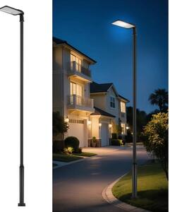 Brilagi-LED Lampada da esterno con palo e cavo 5 m URBANLIGHT LED/200W/230V nera IP65