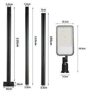 Brilagi-LED Lampione da esterno con palo e kl. 3 m URBANLIGHT LED/100W/230V nero IP65