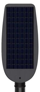 Lampione solare LED dimmerabile da strada con sensore VENICE 100W/6000 mAh IP65 nero + telecomando