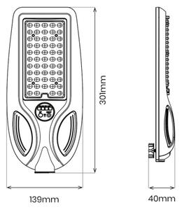 Lampione solare LED dimmerabile VENICE 50W/4000 mAh IP65 nero con sensore + telecomando