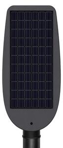 Lampione solare LED dimmerabile VENICE 50W/4000 mAh IP65 nero con sensore + telecomando