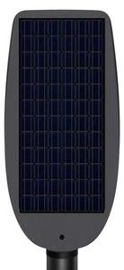 Lampione solare stradale LED dimmerabile con sensore VENICE 200W/12000 mAh IP65 nero + telecomando