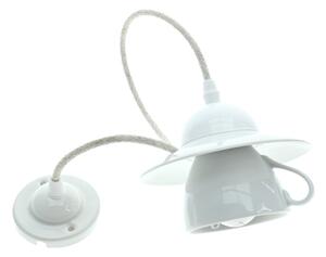 Bohemia-Design - Lampadario sospeso in porcellana con cavo 1xE27/60W/230V