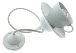 Bohemia-Design - Lampadario sospeso in porcellana con cavo 1xE27/60W/230V