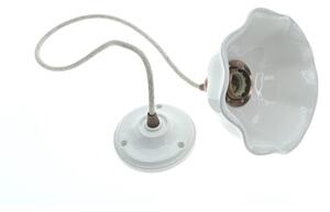 Bohemia-Design - Lampada a sospensione in porcellana con cavo, 1xE27/60W/230V