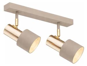 Argon 7299 - Faretto DOR 2xE27/15W/230V oro/beige