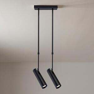 Brilagi - Lampada a sospensione su asta SELE 2xGU10/30W/230V nera
