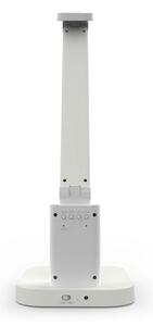 Nedis LTLRC10WT - Lampada LED ricaricabile dimmerabile con display, 7,5 W/1200 mAh, 3000/4000/5700 K, bianca