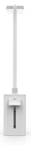 Nedis LTLR10WT - Lampada da tavolo ricaricabile LED dimmerabile a sfioramento con clip LED/5W/1200 mAh bianca