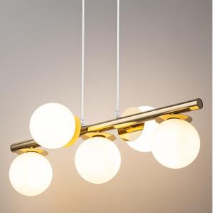 Lampadario a sospensione con filo AVOLA 5xG9/12W/230V oro