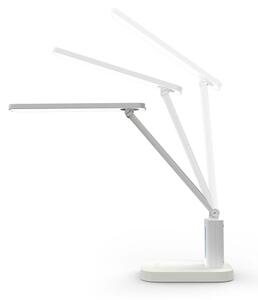 Nedis LTLRC10WT - Lampada LED ricaricabile dimmerabile con display, 7,5 W/1200 mAh, 3000/4000/5700 K, bianca