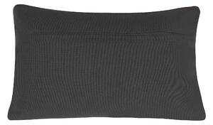 Set di 2 cuscini decorativi stile boho 30 x 50 cm in tessuto grigio scuro per interni Beliani
