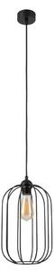 Lampadario a sospensione con cavo DESTELLO 1xE27/15W/230V diam. 21 cm nero