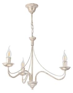Lampadario a catena ANTON 3xE14/60W/230V bianco patinato